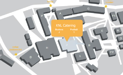 Mapa areálu KNL Catering s.r.o.